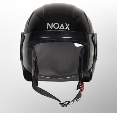 NOAX unisex open face helmet for safty663 Motorbike Helmet(Black)