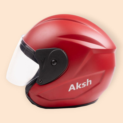 Font unisex safty helmet for riders_40-417A Motorbike Helmet(Red)