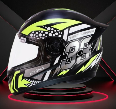 OZONE ONS_Premium Quality_Helmet_GV_@A@_73 Motorbike Helmet(YELLOW BLACK)