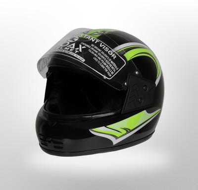 NOAX UNISEX SAFETY HELMET ONROAD HELMET- TWO WHEELER,BIKE & SCOOTER (SL-1543 Motorbike Helmet(Black)
