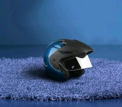 YOURCITYSELLER FILL UP CAP HELMET FOR MENS Motorsports Helmet(Blue)