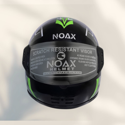 NOAX unisex full face good hard quality helmet-Green399 Motorbike Helmet(Green)
