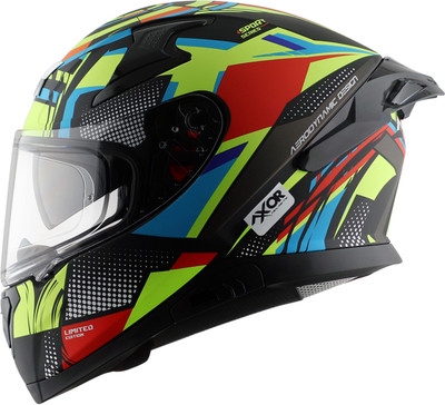 Axor Apex Vivid Motorbike Helmet(Dull Black Neon Yellow)