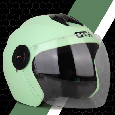 OTH Armet Green Half-Face Helmet, ISI Certified High-Safety & Stylish Helmet Motorbike Helmet(Green)