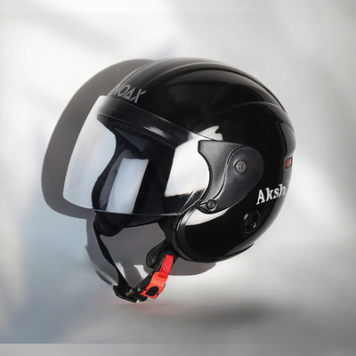 NOAX Helmet GOOD QUALITYFOR UNISEX for BIKE_-178 Motorbike Helmet(Black)