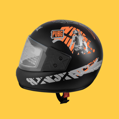 Font unisex safty helmet for riders_58-AAA Motorbike Helmet(Orange)