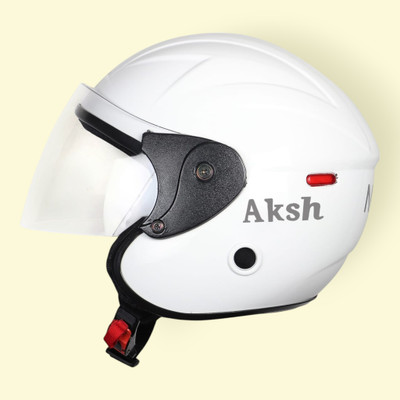 Font Unisex Full Face Helmet For Motorbikes -654-ABC Motorbike Helmet(White)