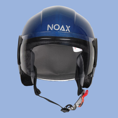 NOAX unisex open face helmet for safty199 Motorbike Helmet(Blue)