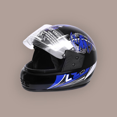 NOAX KING OF HELMET UNISEX OPEN FACE motorbike HELMET-Blue120 Motorbike Helmet(Blue)