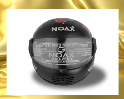 NOAX ISI MARKED FULL FACE HELMET FOR SAFE RIDING UNISEX BUYY_456 Motorbike Helmet(Red)