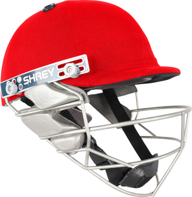 Shrey PRO GUARD WICKET KEEPING S.S Cricket Helmet(Red)