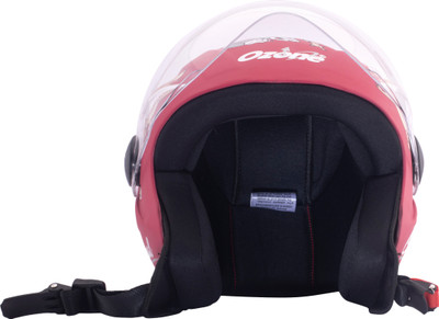 OZONE Superior Certified Helmet_openface@VG&_356 Motorbike Helmet(Light Red)