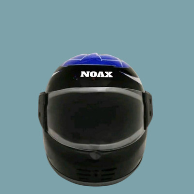 NOAX blue full face helmet unisex70 Motorbike Helmet(Black)
