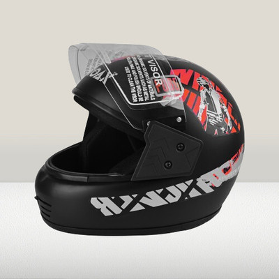 NOAX ISI MARKED KING OF HELMET UNISEX RIDDING HELMET TOP SELLING(DD-402 Motorbike Helmet(Red)