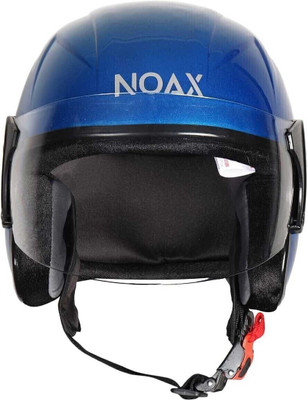 NOAX NANO HALF FACE STYLISH PROTECTOR Motorbike Helmet('BLUE INDICATOR)