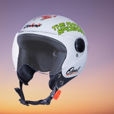 OZONE Prime Helmet_OpenFace_for Safety_Premium quality_LG@a@110 Motorbike Helmet(White)
