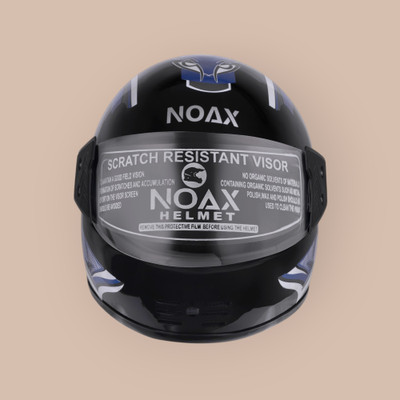 NOAX KING OF HELMET UNISEX OPEN FACE motorbike HELMET-Blue75 Motorbike Helmet(Blue)