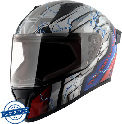 VEGA Bolt Marvel Thor Motorbike Helmet(Black Red)