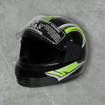 NOAX unisex full face good hard quality helmet-Black351351- jaal- 51GREENGREEN351 Motorbike Helmet(Green)