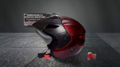 MonteX-1 FK_Flip-up Bike helmet T23 Motorbike Helmet(Red)