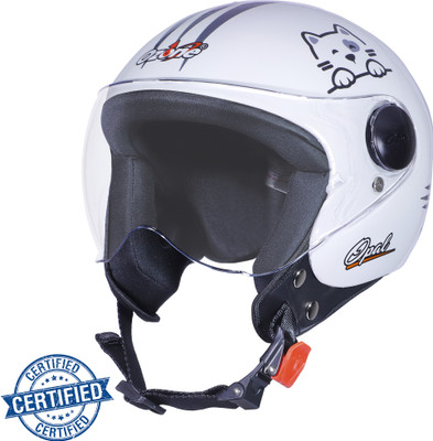 OZONE JBB_CLASS ONE HELMET_OPEN FACE_LIGHT WEIGHT_@SAFTEY@_53 Motorbike Helmet(White)