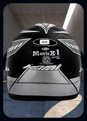 MonteX-1 Full Face Bike helmet O112_HLT Motorbike Helmet(Black)