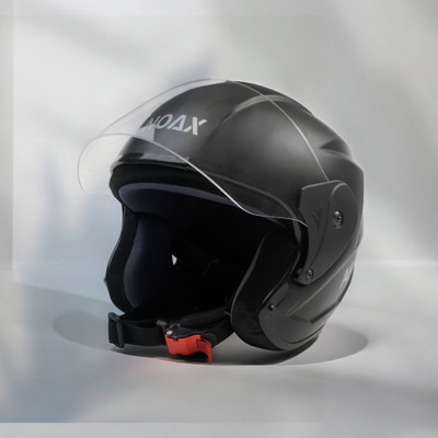 NOAX Helmet GOOD QUALITYFOR UNISEX BIKE RIDI-184 Motorbike Helmet(Black)