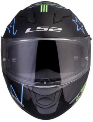 LS2 FF320 STREAM EVO NEON BLACK FLUO GREEN BLUE XL Motorbike Helmet(Multicolor)
