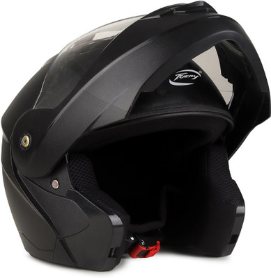fuery Transparent flipup TFU-6 Motorsports Helmet(Black)