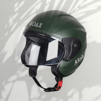 NOAX UNISEX SAFETY HELMET ONROAD HELMET- TWO WHEELER,BIKE & SCOOTER (SL-2777 Motorbike Helmet(Dark Green)