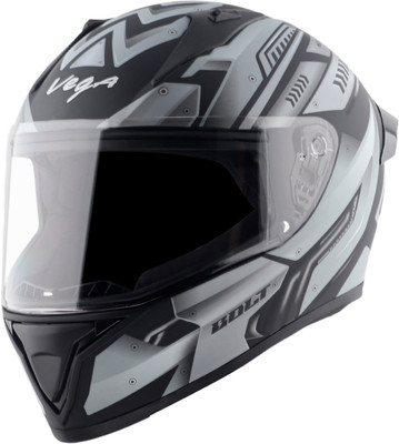 VEGA Bolt Martial Motorbike Helmet(Dull Black Grey)