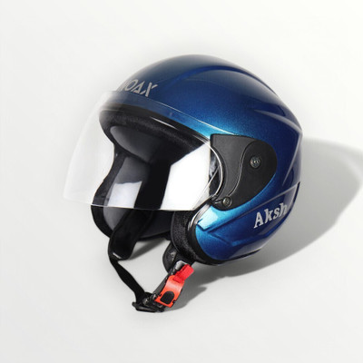 NOAX SAFETY HELMET FOR ONROAD RIDDING SOLID MATERIAL-TWO WHEELER(SLFK-AT-1249 Motorbike Helmet(Blue)