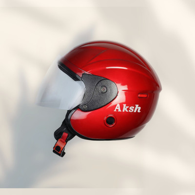 NOAX HELMET FOR YOUNG RIDDING UNISEX BIKE RIDDING SOLID (FKSL-971 Motorbike Helmet(Red)