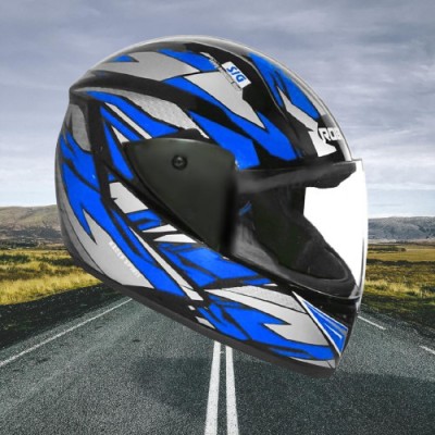 KIN Full Face Helmet_ISI certified_Blue_H04 Motorbike Helmet(Blue)