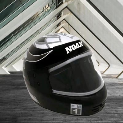 NOAX ISI MARKED KING OF HELMET UNISEX RIDDING HELMET TOP SELLING(DD-571 Motorbike Helmet(Black)