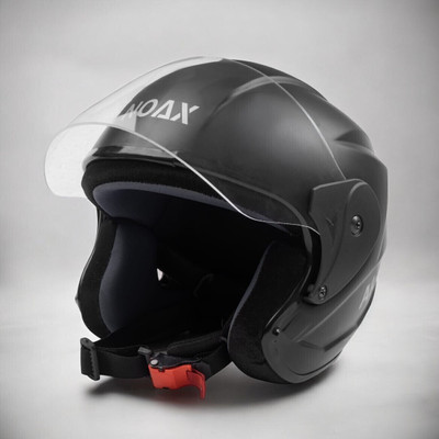 NOAX ISI marked helmet solid helmet((fk198 Motorbike Helmet(Black)
