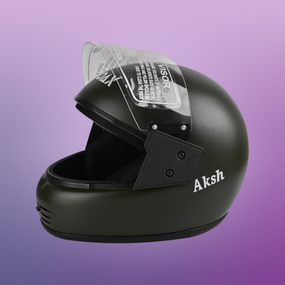 NOAX unisex full face good hard quality helmet @661 Motorbike Helmet(Grey)