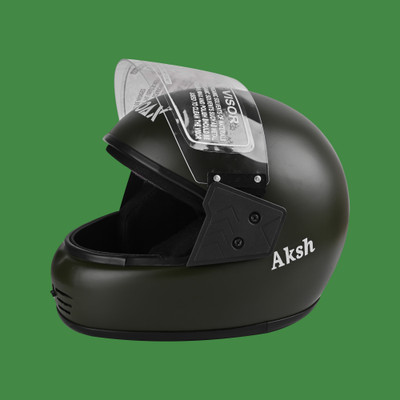 NOAX unisex full face good quality helmet @81 Motorbike Helmet(Grey)
