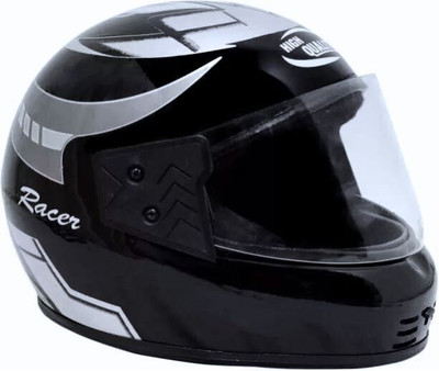 KRC _ SLIVER KIMI FULL FACE HELMAT WITH ISI CERTIFIED ( SAVE PRECIOUS LIFE ) Motorbike Helmet(Silver)