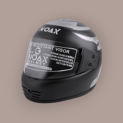 NOAX unisex full face good hard quality helmet-Silver281 Motorbike Helmet(Silver)