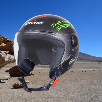 OZONE mix spidr_helmet_oznH44 Motorbike Helmet(Black)