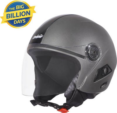 OZONE plain_bezare helmet_oznH34 Motorbike Helmet(Black)