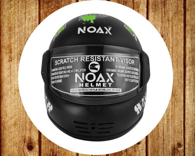 NOAX ISI MARKED FULL FACE HELMET FOR SAFE RIDING UNISEX BUYY_886 Motorbike Helmet(Green)