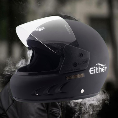 OZONE Full Face_Unique Design Helmet_Premium Class_@V@67 Motorbike Helmet(Black)