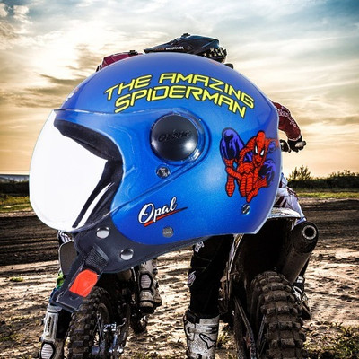 OZONE JSR_OPEN-FACE_HELMET_JBB_SUPER QUALITY_SAFETY_ABVG_@30 Motorbike Helmet(Blue)