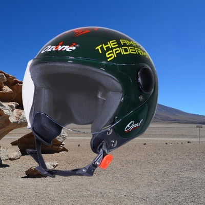 OZONE Spider helmet_OF_Unisex_largesize_Oz068 Motorbike Helmet(Green)