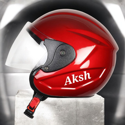 NOAX KING OF HELMET UNISEX OPEN FACE motorbike HELMET-105 Motorbike Helmet(Red)