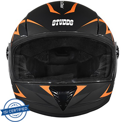 STUDDS PROFESSIONAL D1 Motorbike Helmet(MATT BLACK N10)