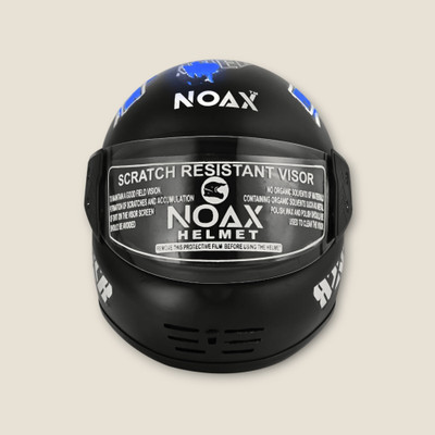 NOAX ISI MARKED KING OF HELMET UNISEX RIDDING HELMET TOP SELLING(DD-1641 Motorbike Helmet(Blue)