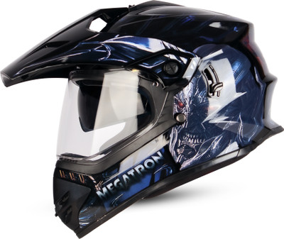 Steelbird SBH-13 Transformers Megatron ISI Certified Off Road Full Face Helmet For Rs. 1699 @ 50 %